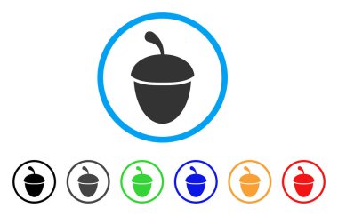 Meşe palamudu yuvarlak simge