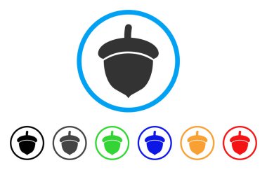 Meşe palamudu yuvarlak simge