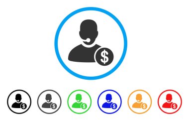 Banka Çağrı Merkezi simgesini yuvarlak