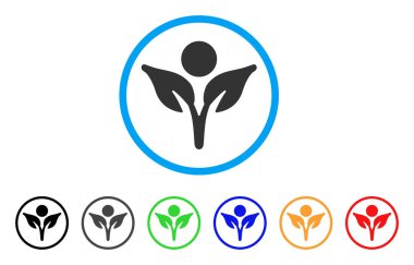 Eco adam simgesi yuvarlak