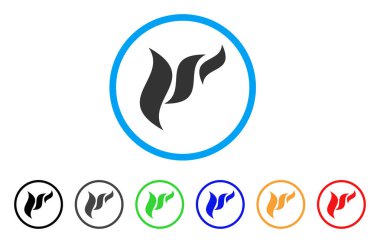 Flora soyutlama simgesi yuvarlak