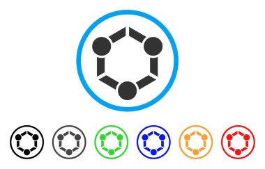 İnsan Birliği simgesi yuvarlak