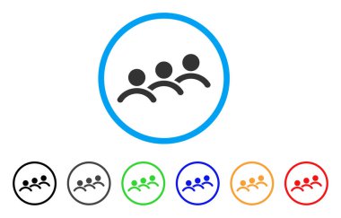 Adam sıra yuvarlak simge