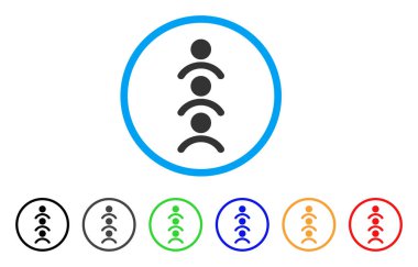 Adam sıra yuvarlak simge