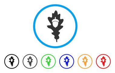 Meşe palamudu yuvarlak simge