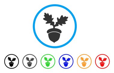 Meşe palamudu yuvarlak simge