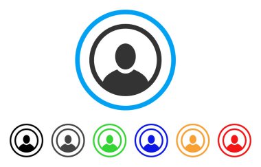 Yuvarlak kullanıcı portre yuvarlak simge