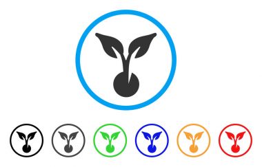 Tohum yuvarlak simge Filiz