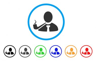 Sigara Dedektif yuvarlak simge