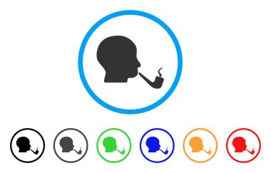 Sigara Dedektif yuvarlak simge