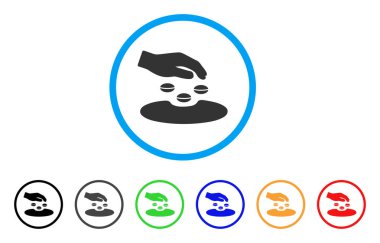 Tohum yuvarlak simge ekmek