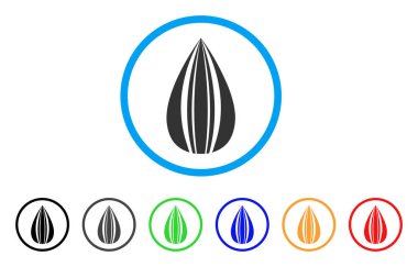 Ayçiçeği tohumu yuvarlak simge