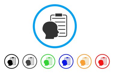 Kullanıcı rapor sayfa simgesi yuvarlak