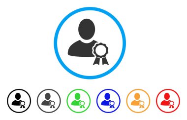 Yuvarlak simge kullanıcı mühür damgası