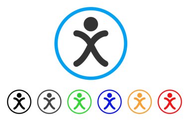 X nesil çocuk yuvarlak simge