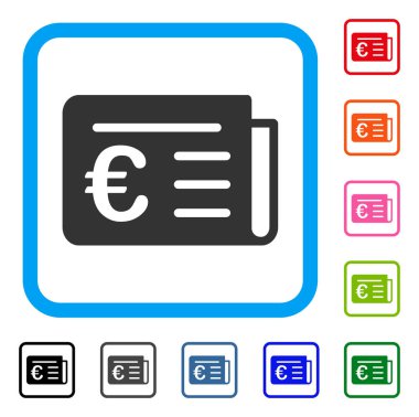 Haber bankacılık euro simgesini çerçeveli