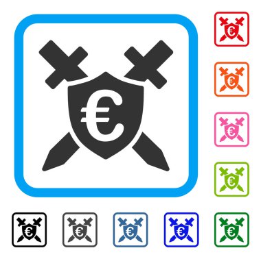 Euro Koruma Kalkanı simgesi çerçeveli