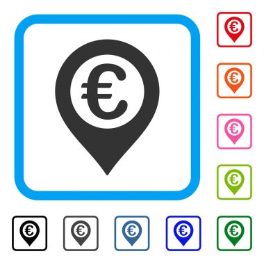 Euro raptiye simgesini çerçeveli