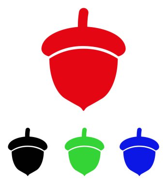 meşe palamudu vektör simgesi