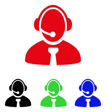 Çağrı merkezi Yöneticisi vektör simgesi