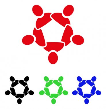 İşbirliği vektör simgesi