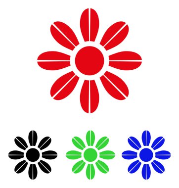 çiçek vektör simgesi