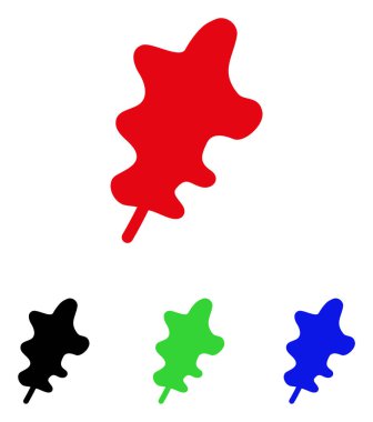 Meşe yaprağı vektör simgesi