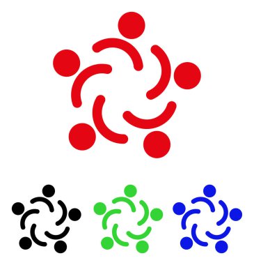 İnsanlar birlik vektör simgesi