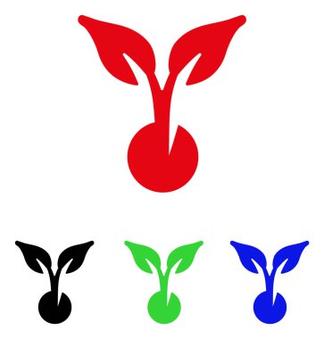 Tohum Filiz vektör simgesi