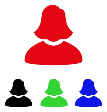 kadın vektör simgesi