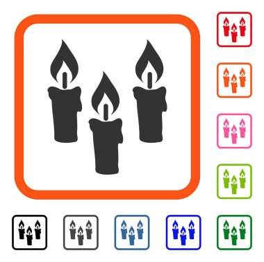 Mumlar simgesi çerçeveli