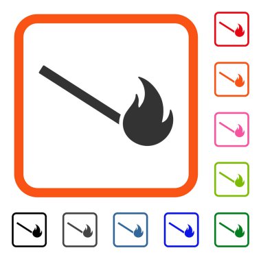 Ateş maç simgesi çerçeveli