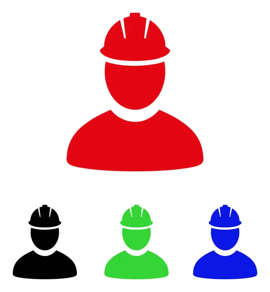 Ikone des Arbeitervektors — Stockvektor