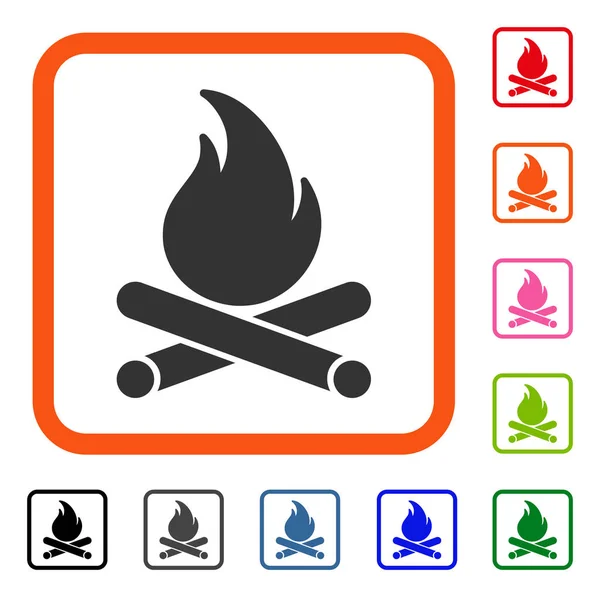 Campfire Framed Icon