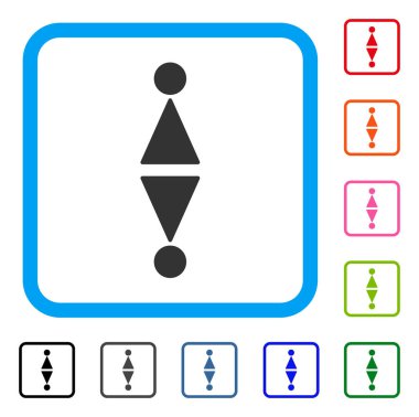 Tuvalet simgeleri simge çerçeveli