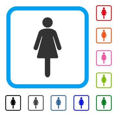 Kadın simgesi çerçeveli