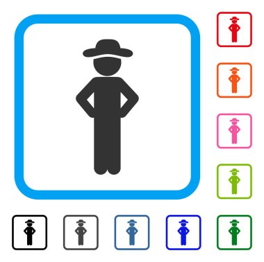 Beyefendi Akimbo çerçeveli simgesi