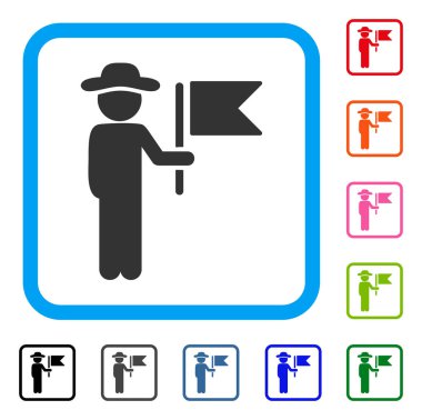 Beyefendi Komutan simgesi çerçeveli