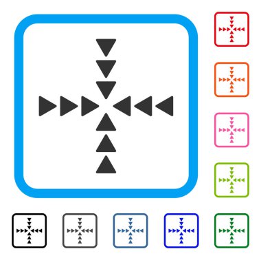 Kutsal kişilerin resmi içinde yön çerçeveli