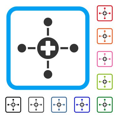 Tıp Merkezi simgesini çerçeveli