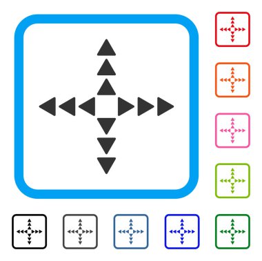 Dış yön simgesi çerçeveli