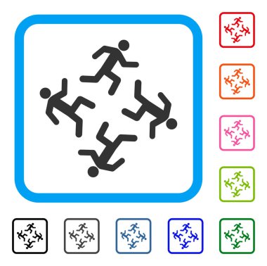 Erkekler simgesi çerçeveli