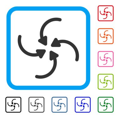 Girdap okları simge çerçeveli