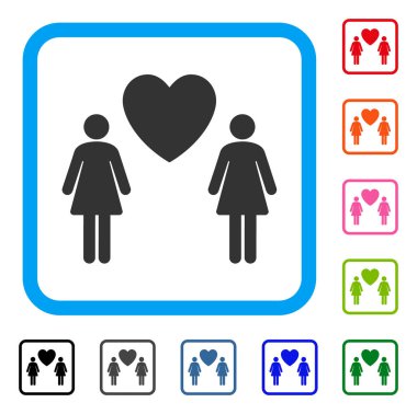 Simge Lesbi aşk çift çerçeveli