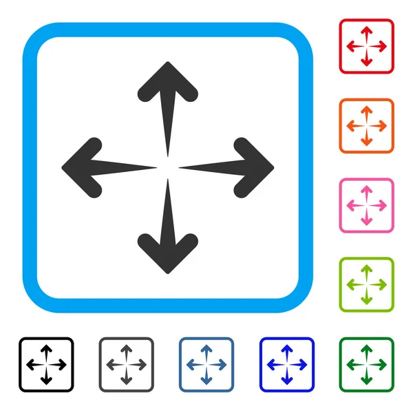 확장 화살표 액자 아이콘 — 스톡 벡터