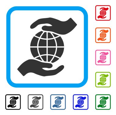 Global sigorta simge çerçeveli