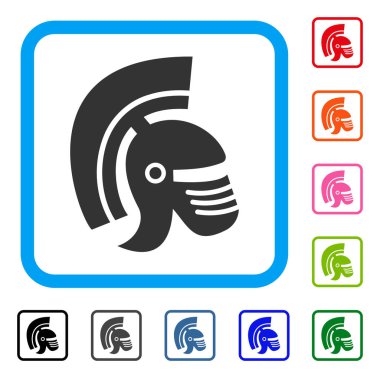 Roma kask simgesi çerçeveli