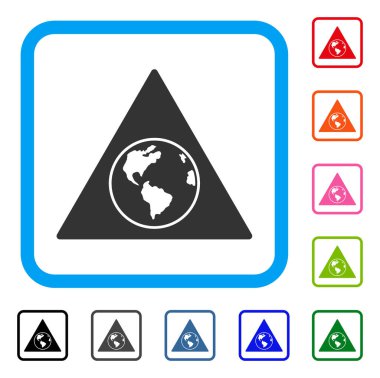Terra üçgen simgesini çerçeveli
