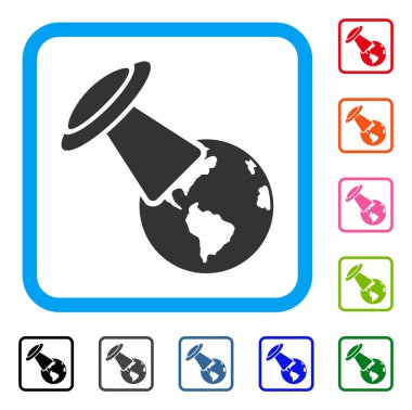 UFO Earth çerçeveli simgesini araştırıyor