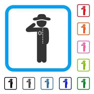 Beyefendi memur simgesi çerçeveli